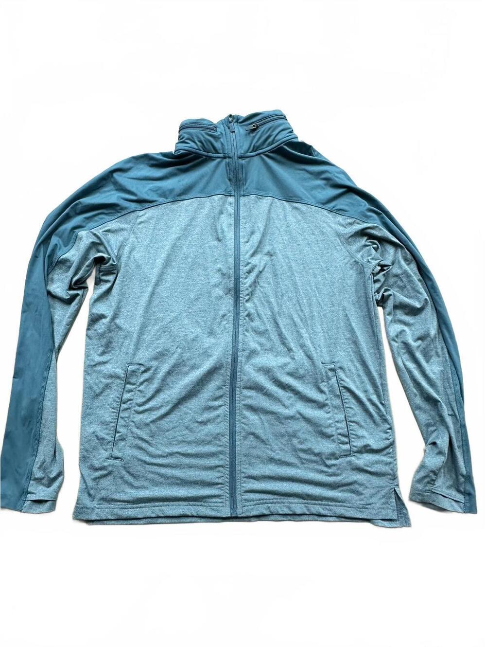 All in Motion Men's Medium Blue Lightweight Full-Zip Hoodie Jacket